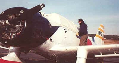 John Fuentes and Val dive bomber replica.