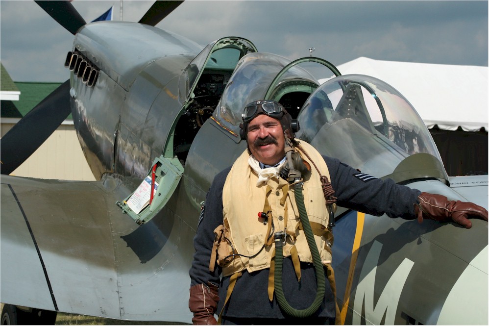 Re-enactor with Spitfire