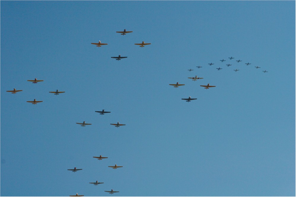 Formation of T-6s and Yaks