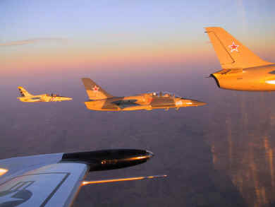 L-39s at sunset