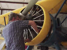 Stearman maintenance underway